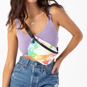 NWT Aloha Collection MINI HIP PACK in Rainbow Painted Birds